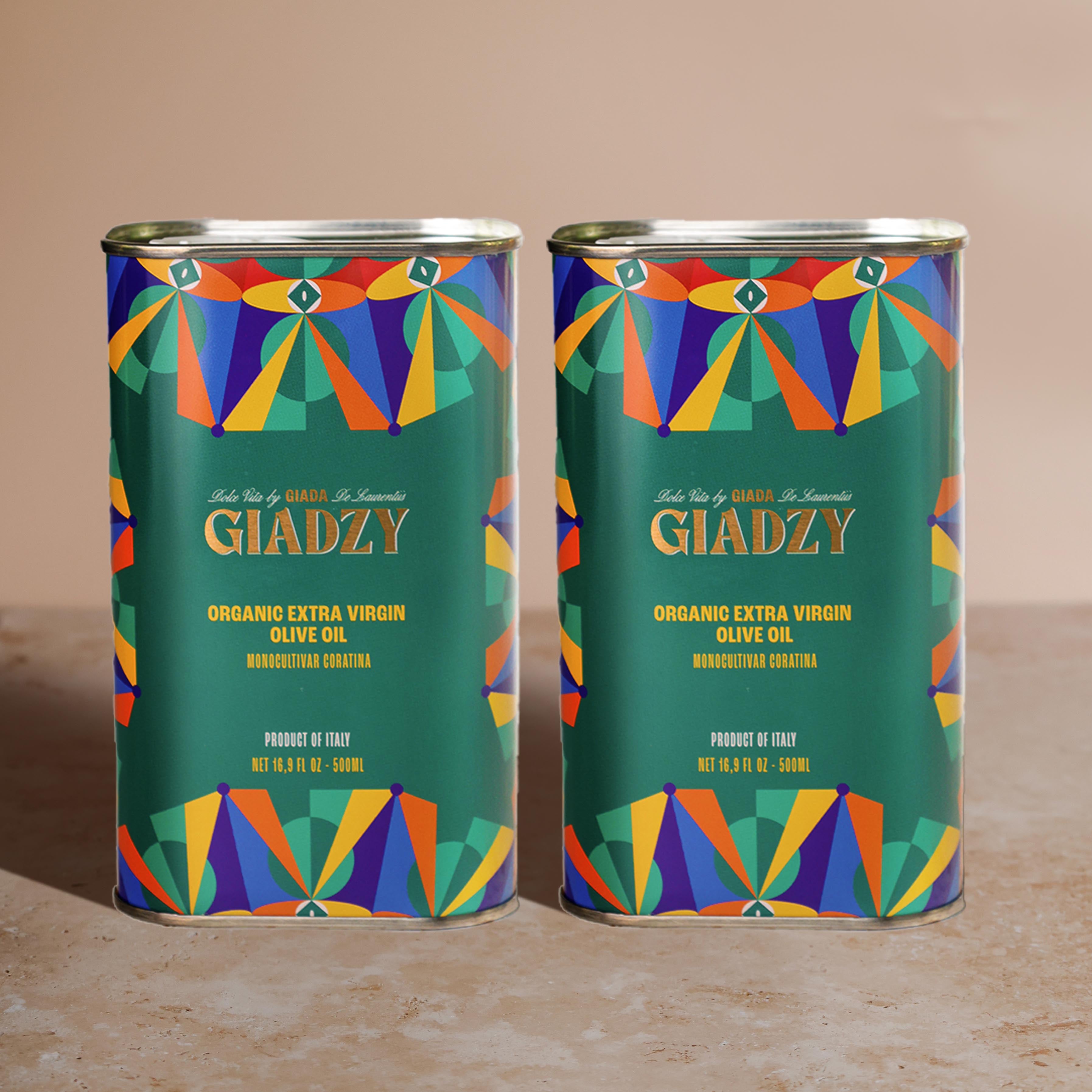 2-Pack Organic Coastal Puglia Olive Oil by Giadzy