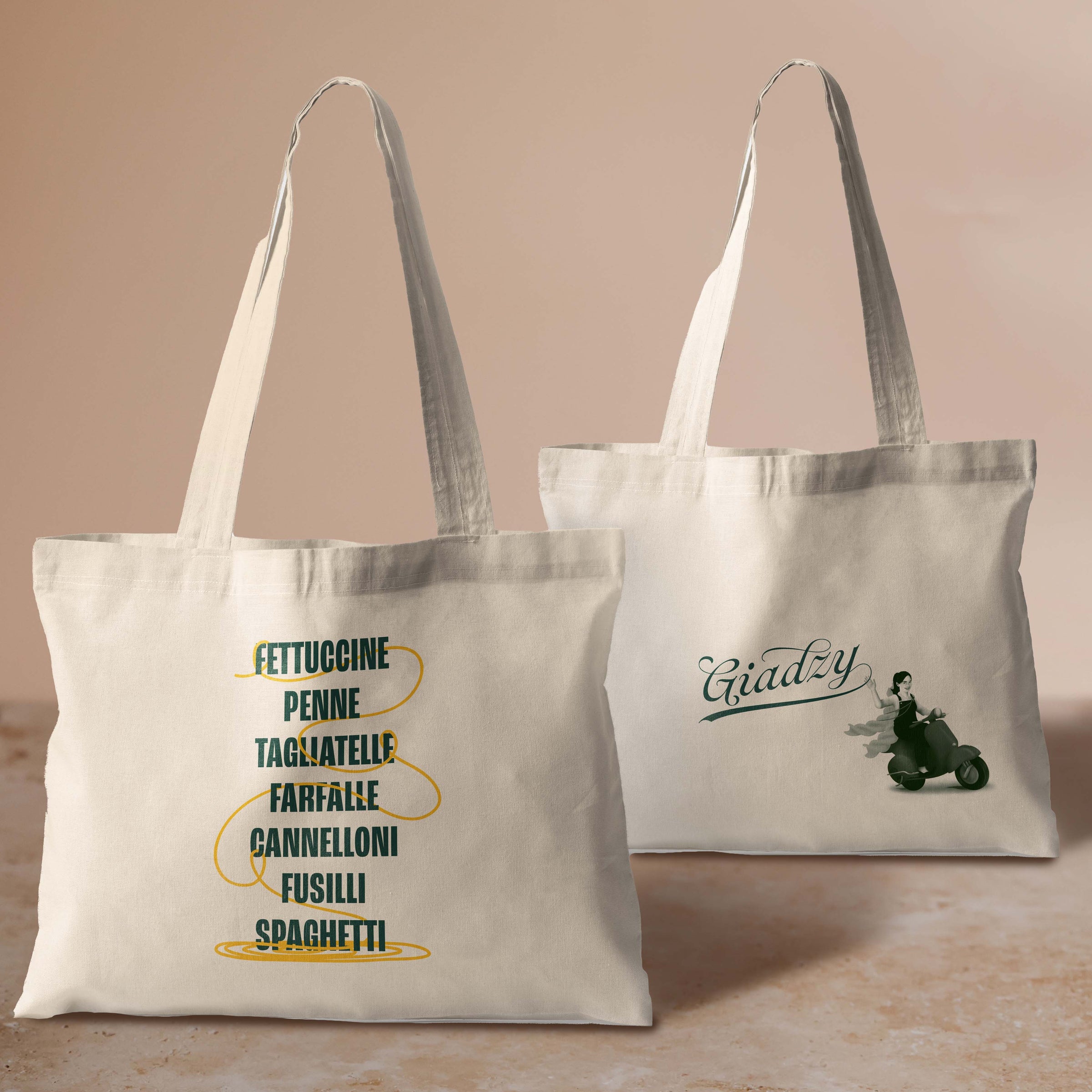 Giadzy Exclusive Design 100% Cotton Spaghetti Tote Bag
