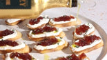 pre nye olive oil drizzle on crostini banner