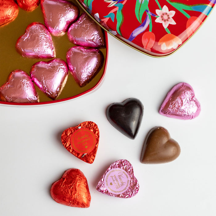 Venchi Heart-Shaped Tin with Assorted Chocolates