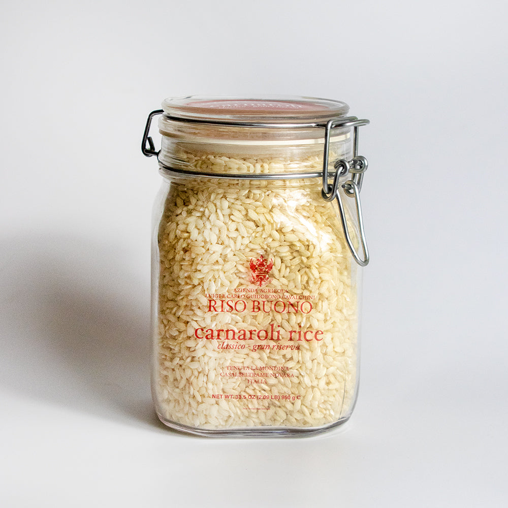Riso Buono Gran Riserva Classic Aged Carnaroli Rice in Glass Giadzy