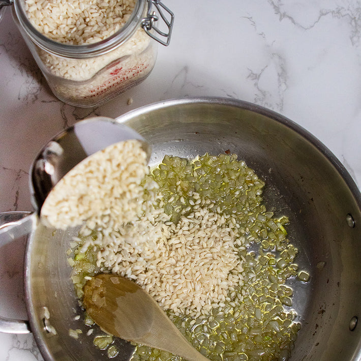 Carnaroli White Rice in Glass